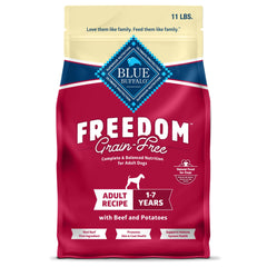 Blue Buffalo Freedom sans céréales avec bœuf en premier pour une nutrition complète