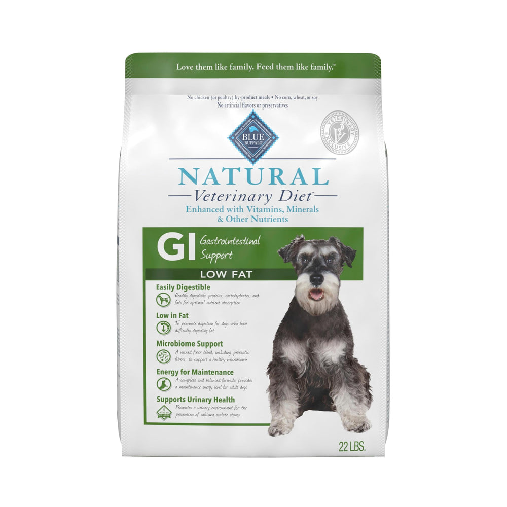 Blue Buffalo GI faible graisse poisson-blanc, sac 22 lb, soutien digestion potentielle.