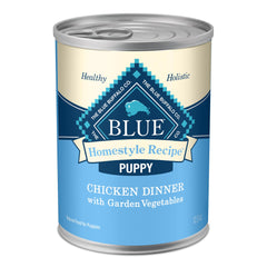 Blue Buffalo Homestyle Puppy: boîte affichant le poulet pour un repas pratique.