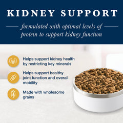 Blue Buffalo KS Kidney Support: ingrédients naturels et minéraux pour une diète équilibrée.