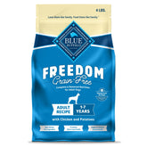 Blue Buffalo Liberté sans céréales – poulet premier ingrédient pour une nutrition équilibrée.