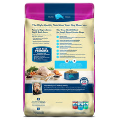 Blue Buffalo Life Protection Formula – alimentation adaptée petit chien senior et énergie possible.