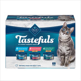 Blue Buffalo Tastefuls pâté saumon : texture soyeuse et hydratation accrue pour les chats.