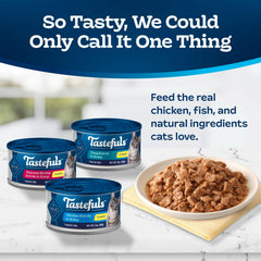 Blue Buffalo Tastefuls poisson-crevettes 3oz, saveur marine et protéines attractives