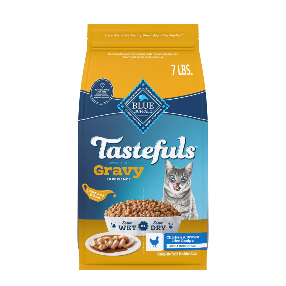 Blue Buffalo Tastefuls sac de 7 livres, repas complet pour chats adultes.