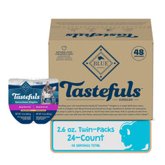 Texture soyeuse du pâté Tastefuls pour chat Blue Buffalo.
