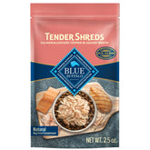 Blue Buffalo Tender Shreds en sachet saumon-poulet, portion pratique pour chaque repas.
