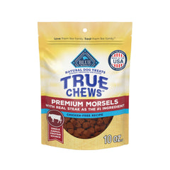 Blue Buffalo True Chews Morceaux Boeuf Steak, récompense savoureuse pour chiens actifs