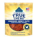 Friandise Blue Buffalo True Chews : morceaux de poulet, récompense savoureuse.