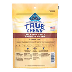 Friandises Blue Buffalo True Chews poulet et pomme – morceaux tendres adaptés à toutes les tailles.