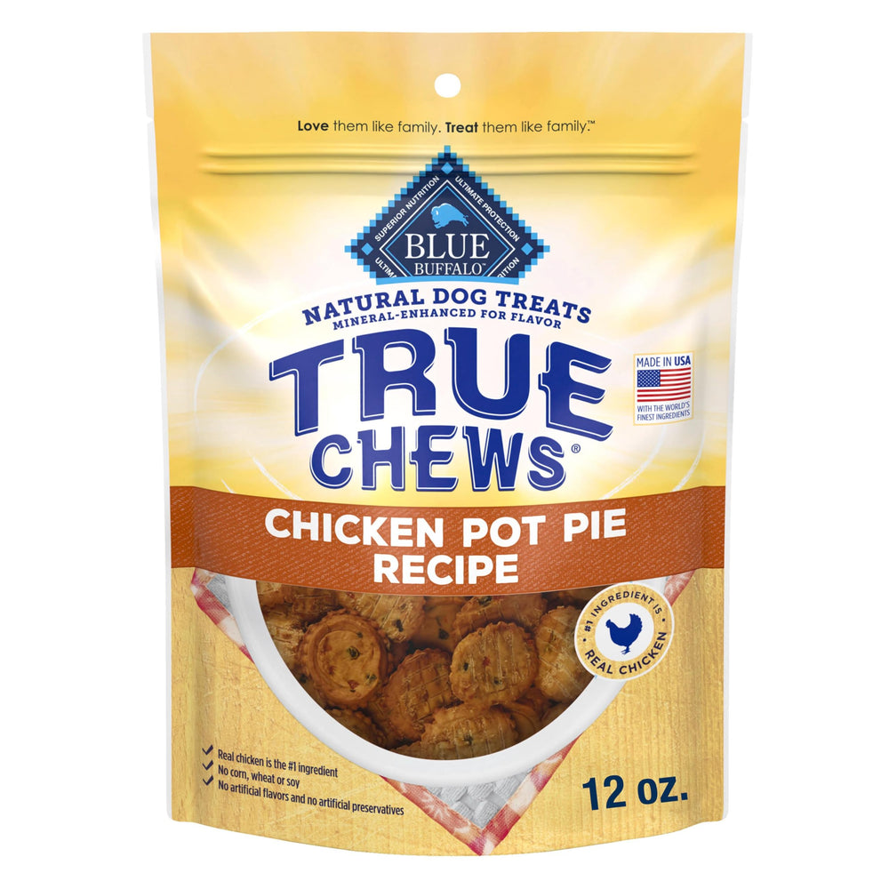 Blue Buffalo True Chews poulet Pot Pie en sachet, récompense naturelle et appétente