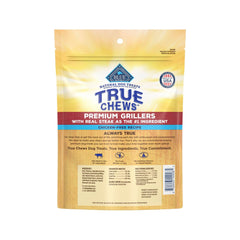 Blue Buffalo True Chews Premium Grillers, morceaux tendres boeuf, portionnement facile pour chiens