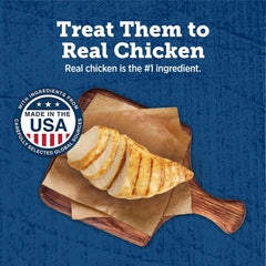 Blue Buffalo True Chews Grillers poulet, fabriqué aux États‑Unis avec des ingrédients naturels.