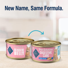 Blue Buffalo True Solutions Digestive Chat fibres prébiotiques soutenant la digestion du chat.