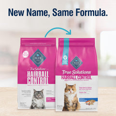 Blue Buffalo True Solutions Hairball, poulet comme premier ingrédient, alimentation naturelle et complète.