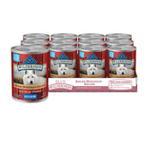 Blue Buffalo Wilderness Rocky Mountain Senior – boîte humide boeuf rouge, protéine élevée.