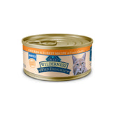 Blue Buffalo Wilderness Delights: poulet et dinde hachés dans une sauce savoureuse, texture tendre.