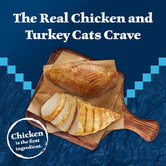 Texture mincée et sauce savoureuse qui plaît aux chats exigeants.