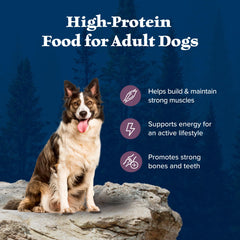 Blue Buffalo Wilderness ingrédients naturels sans poulet ni sous-produits.