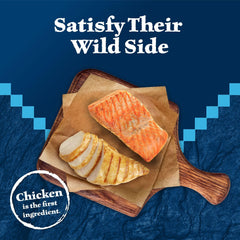 Blue Buffalo Wilderness morceaux-poulet-canard: variété gourmande pour varier les plaisirs de votre chat.