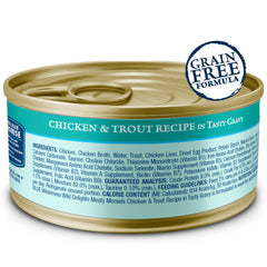 Blue Buffalo Wilderness: morceaux tendres poulet-truite dans sauce onctueuse