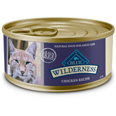 Blue Buffalo Wilderness pate poulet 3oz 24pack: patée protéinée appréciée par les chats actifs.