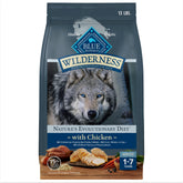 Blue Buffalo Wilderness poulet premier ingrédient pour une nutrition naturelle.