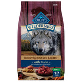 Blue Buffalo Wilderness premier ingrédient bison, protéine complète pour chien.