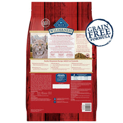 Blue Buffalo Wilderness sans poulet, convient pour chats sensibles à la volaille.