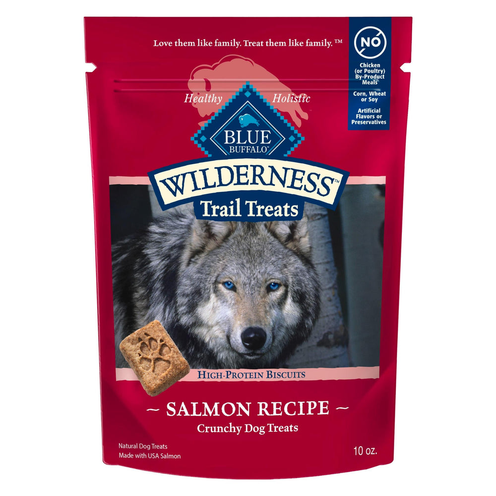 Blue Buffalo Wilderness Trail Treats saumon premier ingrédient pour récompenser les chiens gourmands