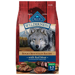 Blue Buffalo Wilderness montre la viande réelle comme premier ingrédient pour votre chien.