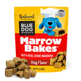 Blue Dog Bakery MarrowBakes emballage pratique, friandises naturelles prêtes à emporter.