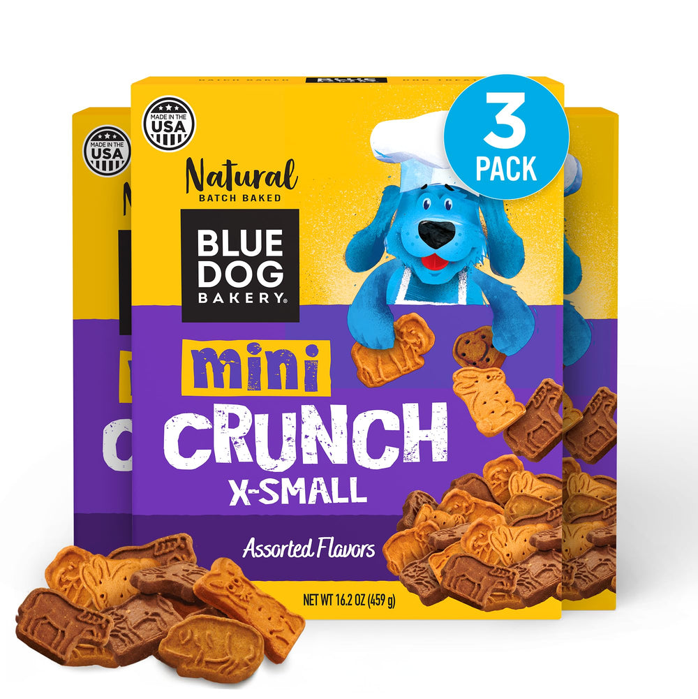 Friandises Blue Dog Bakery Mini Croquant Beurre de Cacahuète et Mélasse, croquant pour chiens petits