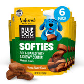 Blue Dog Bakery Softies — morceaux mous au beurre de cacahuète, faciles à mâcher pour tous les chiens.