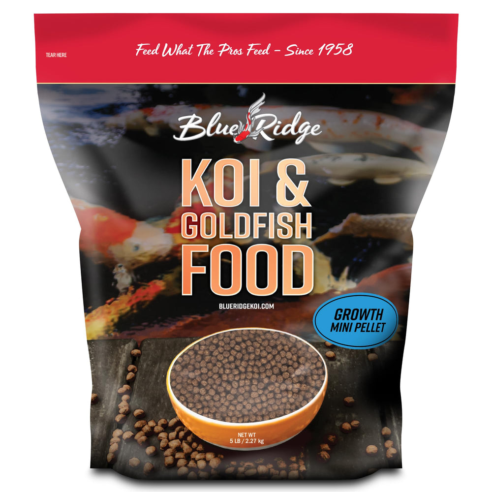 Blue Ridge Koi Food – balle flottante pour digestion facile et croissance saine des koi.