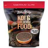 Blue Ridge Koi – nourriture en pellets flottants pour étang, digestion douce à basse température.