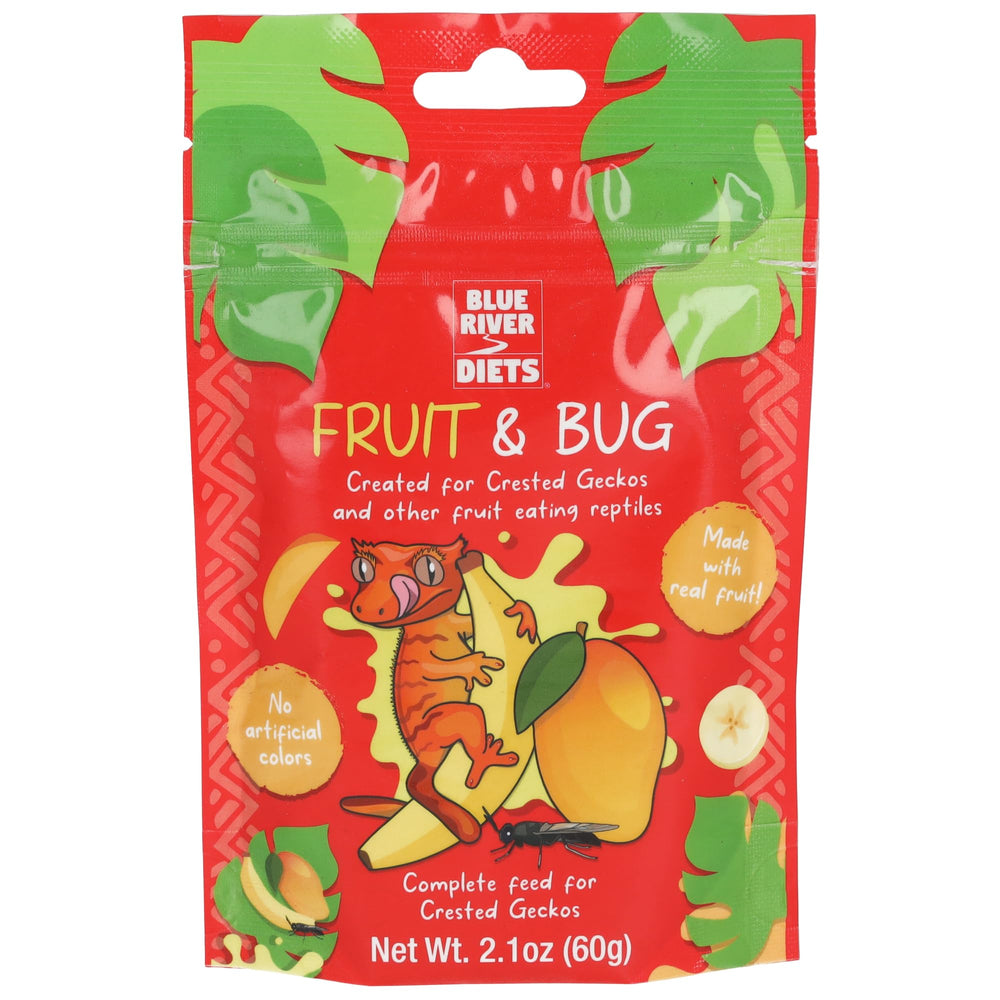 Blue River Diets Crested Gecko Diet fruits, énergie naturelle pour gecko en croissance et vitalité