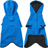 Veste imperméable Blueberry Pet avec capuche pour chien, garde au sec.
