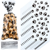 Sachets Blulu en cellophane à empreinte de patte, idéal pour cadeaux d animaux