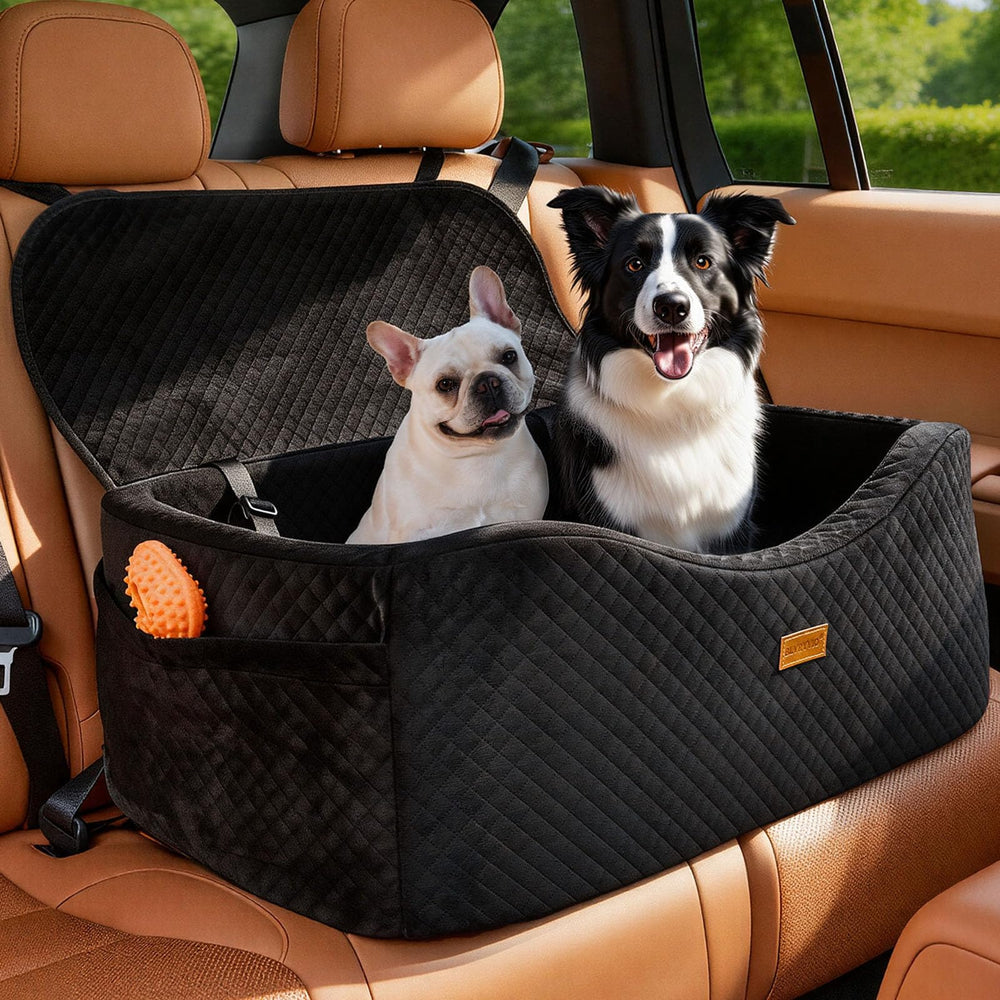 BLVRYVIO siège-auto chien grand, mousse mémoire 4 pouces pour un confort durable