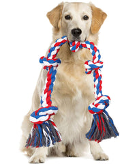 Corde Bmag, jouet chien durable à 5 noeuds, parfait pour les jeux de traction.