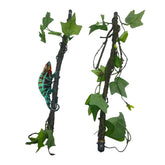 BNOSDM branche grimpante flexible pour terrarium, décor naturel stimulant pour reptiles.