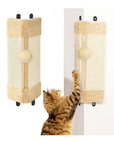 BNOSDM coin mur griffoir chat beige: protège les murs et offre un griffoir durable.
