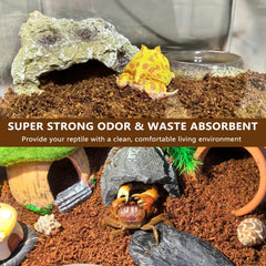 BNOSDM substrat reptile ventilation-moisture, aide a une ambiance ventilee et stable.