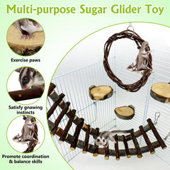 BNOSDM Sugar Glide : perchoir en bois pour prise et équilibre.