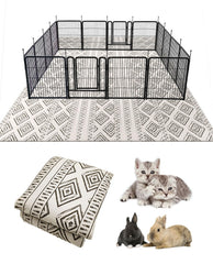BNOSDM tapis lapin pour cage: lavable, doux et durable, pour le confort quotidien.