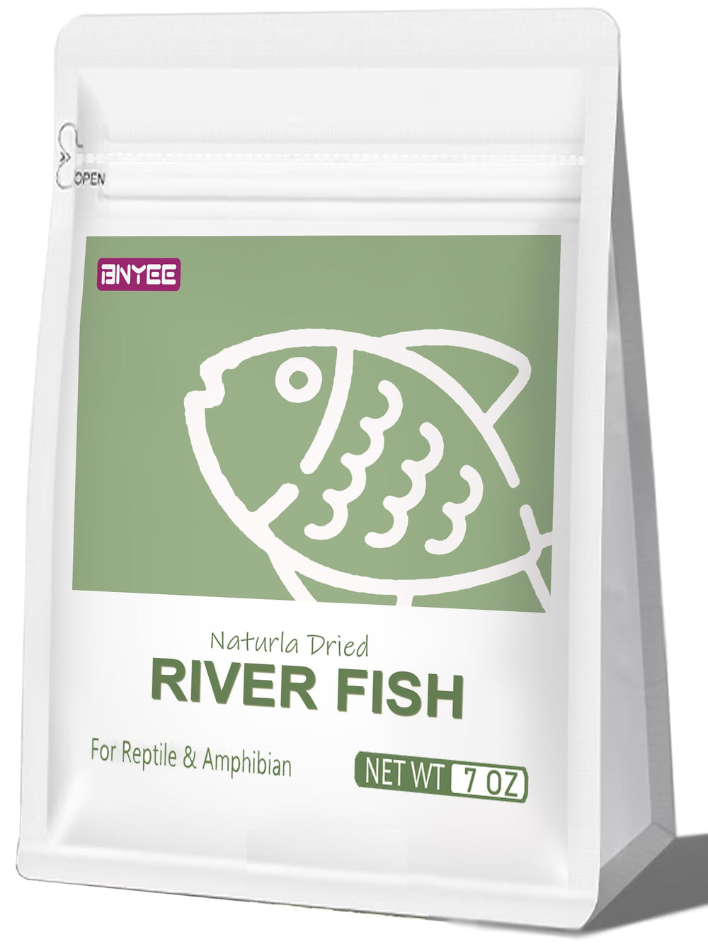 BNYEE Poissons de rivière séchés – emballage prêt à l'emploi pour reptiles et chats