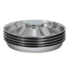 BobbyPet inox, grande surface et disque évite les renversements.