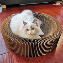BobbyPet Chat Scratcher Lounge – Design léger et robuste pouvant supporter 25 livres.