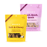 Friandise PB-banane Bocce's Bakery, biscuit tendre pour chiens.